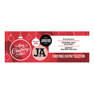 J & A Food Christmas Chutney Selection 635g   6
