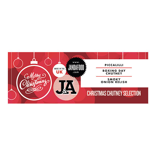 J & A Food Christmas Chutney Selection 635g   6