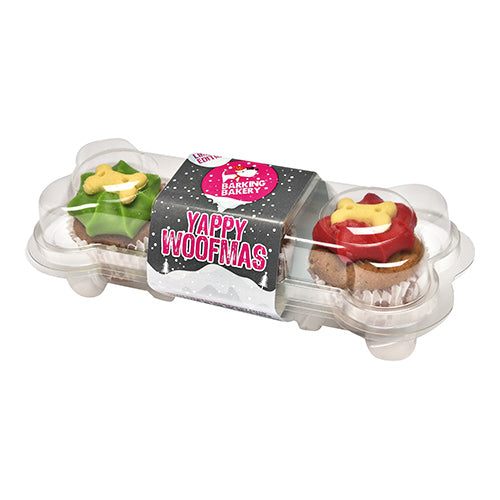 The Barking Bakery Yappy Woofmas Mini Iced Trios  43g   6