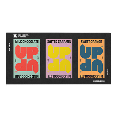 UP UP Trio Gift Box - Milk Chocolate Bars 390g   4