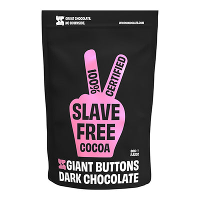 UP UP Giant Buttons Dark Chocolate 80g   12