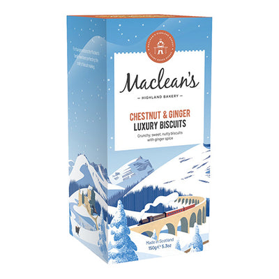 Macleans Highland Bakery Chestnut & Ginger Biscuits 150g   12