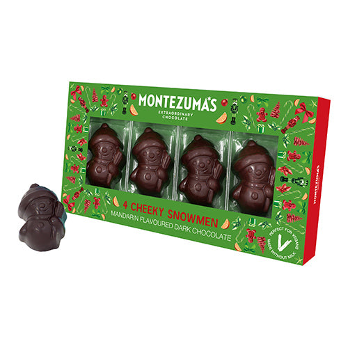 Montezuma's Dark Chocolate and Mandarin Snowmen 55g   10