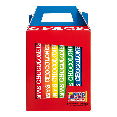 Tony's Chocolonely Rainbowpack classics 180g   6