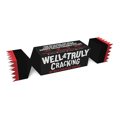 Well & Truly Christmas Cracker with Oat M&lk Chocolate Truffles 100g   15