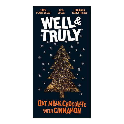 Well & Truly Cinnamon Oat Milk Chocolate Bar 90g  10