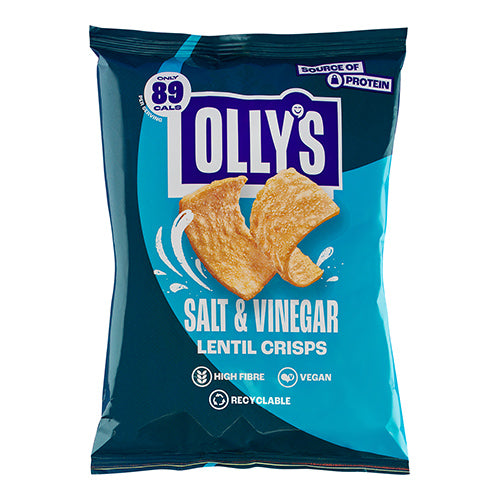Olly's Lentil Crisps - Salt & Vinegar 80g   16