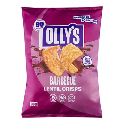 Olly's Lentil Crisps - Barbecue 80g   16