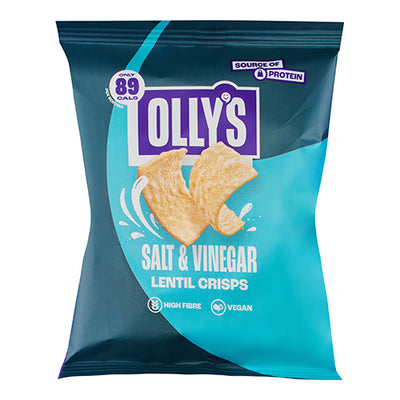 Olly's Lentil Crisps - Salt & Vinegar 20g   28