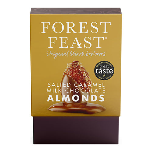 Forest Feast Gift Cube -Salted Caramel Milk Chocolate Almonds 140g   6