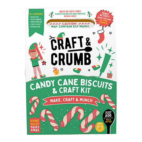 Craft & Crumb Christmas Candy Cane Bake & Craft Kit   6 - Pre-Order Only