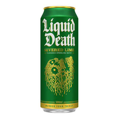 Liquid Death Severed Lime Flavoured Sparkling Water 500ml   12