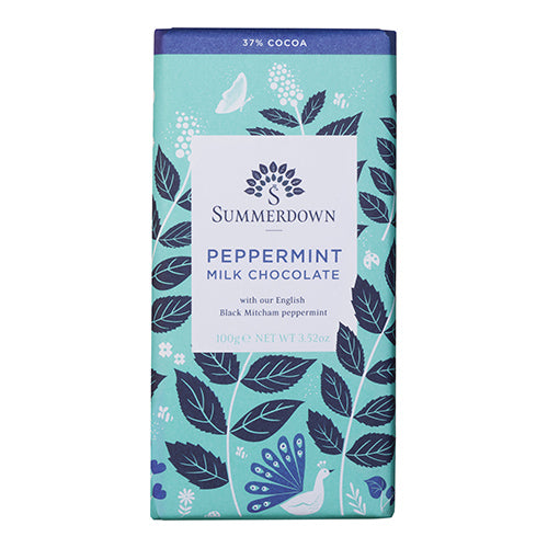 Summerdown Peppermint Milk Chocolate Bar 100g   12