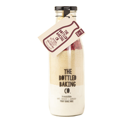 The Bottled Baking Co Raspberry & White Chocolate Tray Bake Mix 750ml   6