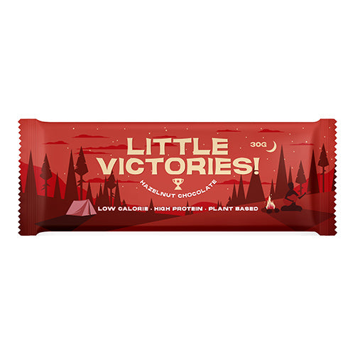Little Victories Hazelnut Chocolate Bar Vegan & Lower in Calories 30g   12