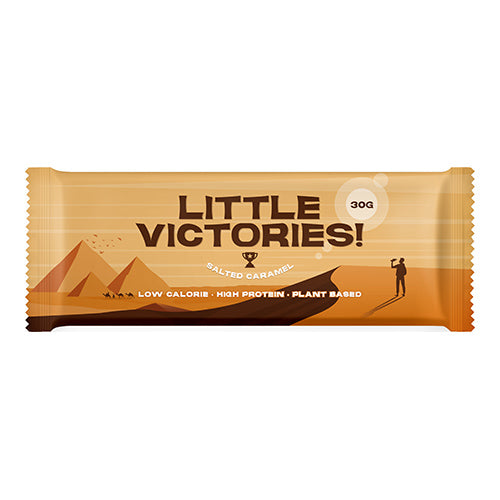 Little Victories 30g Salted Caramel Chocolate Bar Vegan & Lower in Calories 30g   12