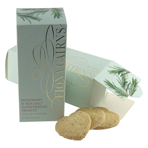 Fiona Cairns Rosemary & Sea Salt Shortbread Hearts    12