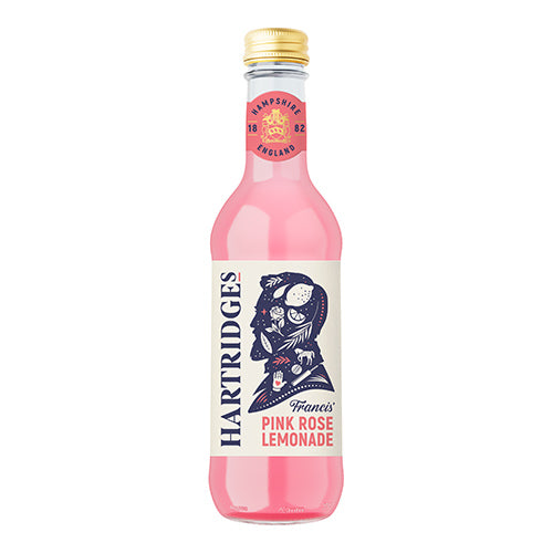 Hartridges Pink Rose Lemonade, 330ml x 12