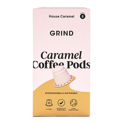 Grind Coffee Pods Home Compostable Caramel Blend 90g  10 x10