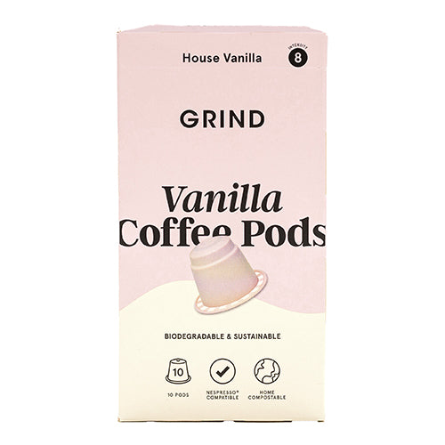 Grind Coffee Pods Home Compostable Vanilla Blend 90g  10 x10