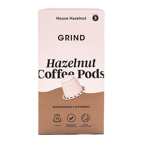 Grind Coffee Pods Home Compostable Hazelnut Blend 90g  10 x10