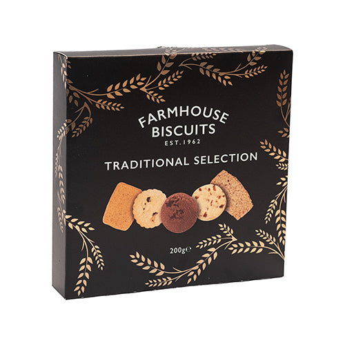 Farmhouse Biscuits Black Traditional Selection Box 200g    8