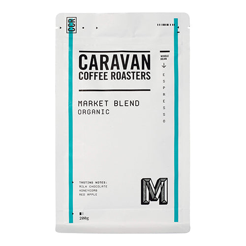 Caravan Coffee Roasters Organic Market Bean 200g   6