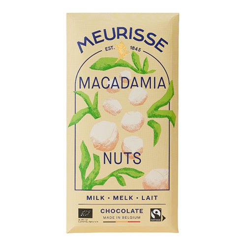 Meurisse Milk chocolate with Macadamia Nuts 100g    15