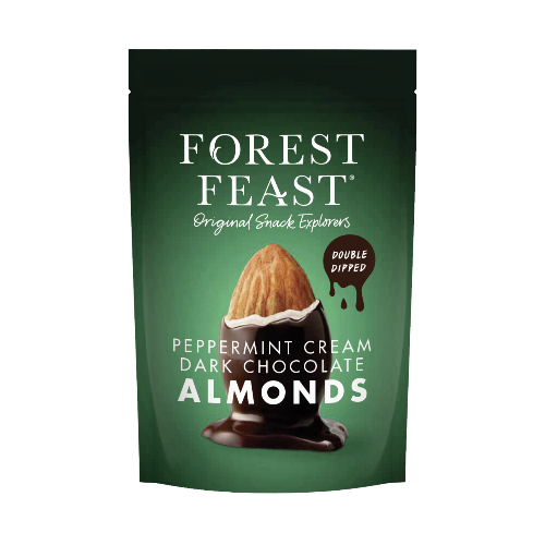 Forest Feast Dark Chocolate Peppermint Cream Almonds 120g   8