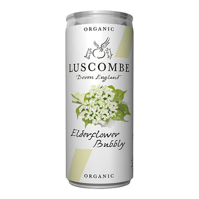 Luscombe Elderflower Bubbly 32cl Can   24