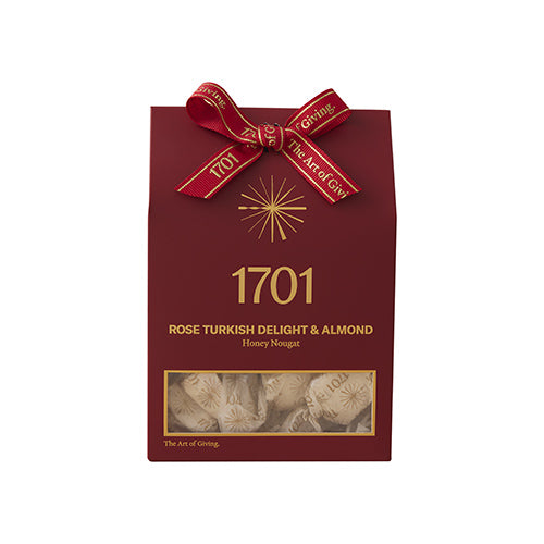 1701 Rose Turkish Delight and Almond Honey Nougat Box 160g   10