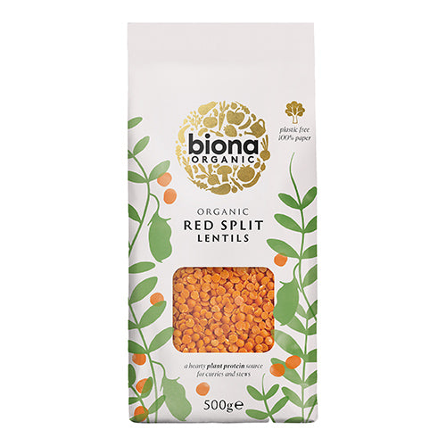 Biona Organic Red Split Lentils 500g   6