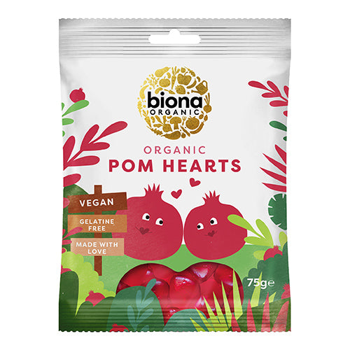 Biona Organic Pomegranate Hearts 75g   10