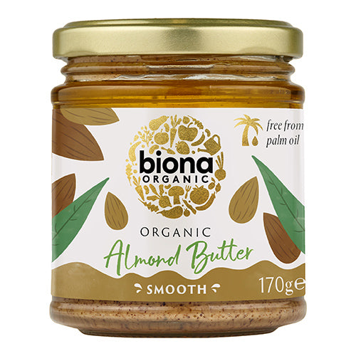 Biona Organic Almond Butter Smooth 170g   6