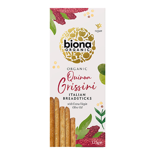 Biona Organic Grissini Breadsticks Quinoa 125g   12