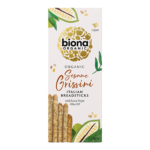 Biona Organic Grissini Breadsticks Sesame 125g   12