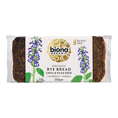 Biona Organic Rye Bread Chia & Flax 500g   7