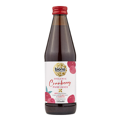 Biona Organic Cranberry Pure Pressed Juice 330ml   6