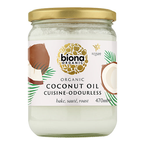 Biona Organic Coconut Oil Cuisine Mild & Odourless 470ml   6