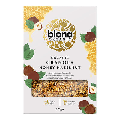 Biona Organic Honey Hazelnut Granola 375g   6