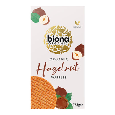 Biona Organic Hazelnut Waffles 175g   12