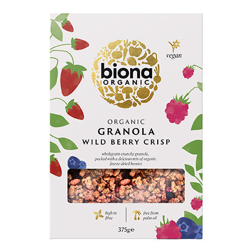 Biona Organic Wild Berry Crisp Granola 375g   6