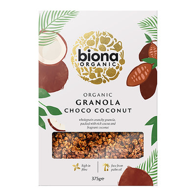 Biona Organic Choco-Coconut Granola 375g   6