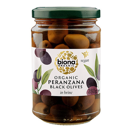 Biona Organic Peranzana Black Italian Olives 280g   5