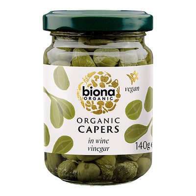 Biona Organic Capers in Wine Vinegar 140g   6