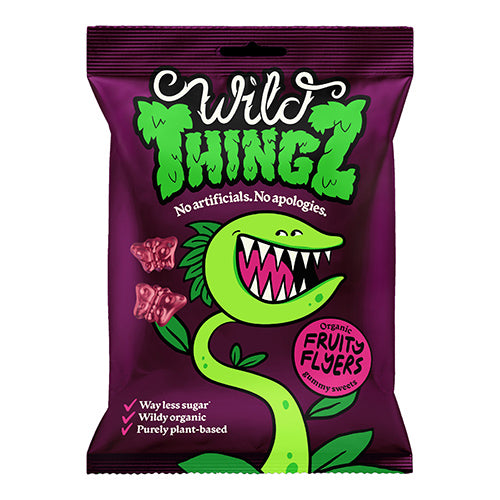 Wild Thingz Organic & Vegan Sweets Fruity Flyers 130g   10