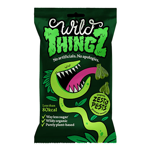 Wild Thingz Organic & Vegan Sweets Zesty Pests 25g   34