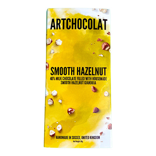 ArtChocolat Milk Chocolate Smooth Hazelnut Bar 80   10g