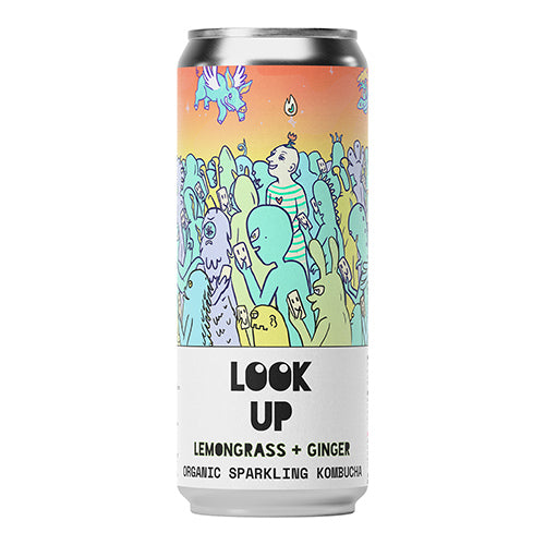 Counter Culture Look Up Lemongrass + Ginger Organic Kombucha Soda 330ml   12