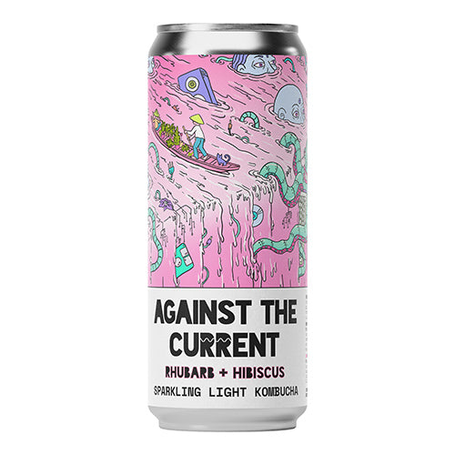 Counter Culture Against the Current Rhubarb + Hibiscus Kombucha Soda 330ml   12